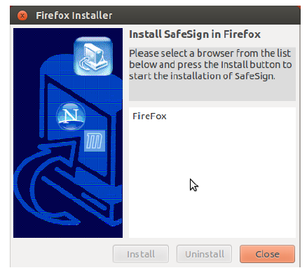 2- Administration 3- Add/Remove Software. 5. INSTALAÇÃO DO SAFESIGN FIREFOX Ao instalar o SafeSign Identity, você pode usa-lo com o aplicativo Firefox ou outros aplicativos que suportam o PKCS#11.