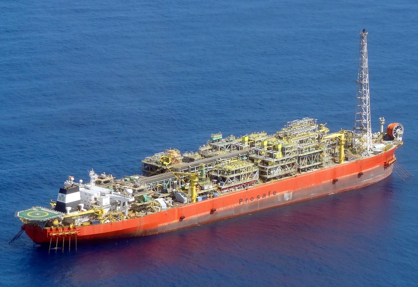 11 DE FEVEREIRO DE 2015 Plataforma FPSO Cidade de São Mateus no dia da investigação.