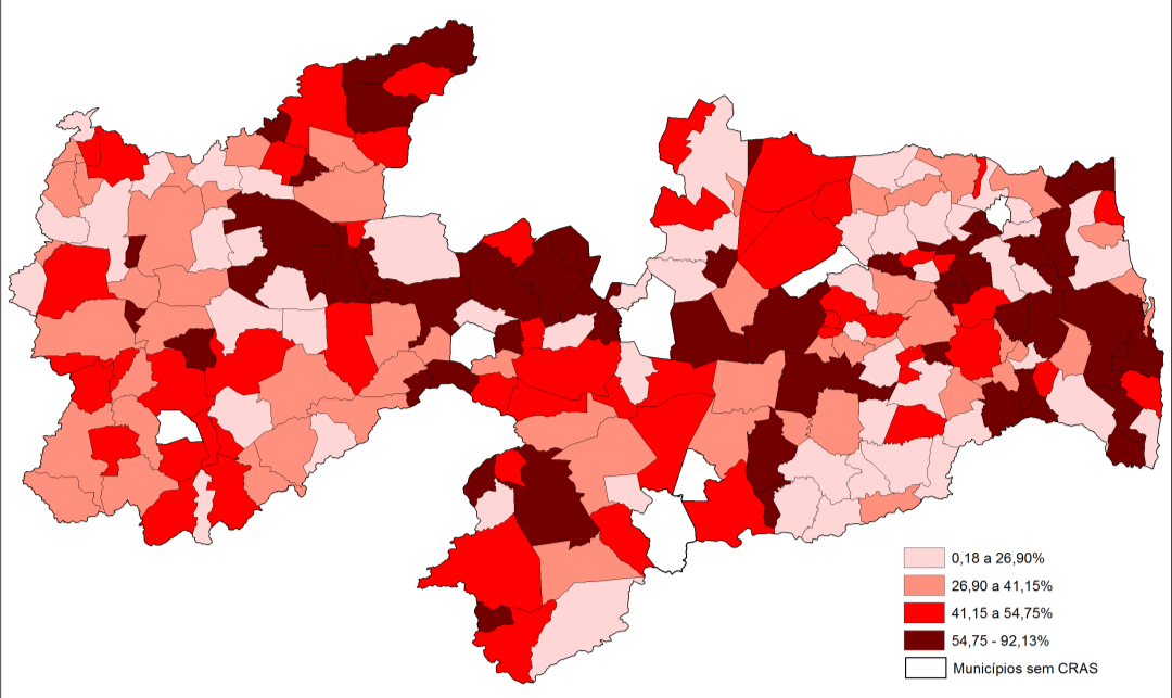 desses munícipios e o CRAS mais próximo. Essa informação pode contribuir como mais um fator para uma análise de implantação ou não de um CRAS nesses municípios.