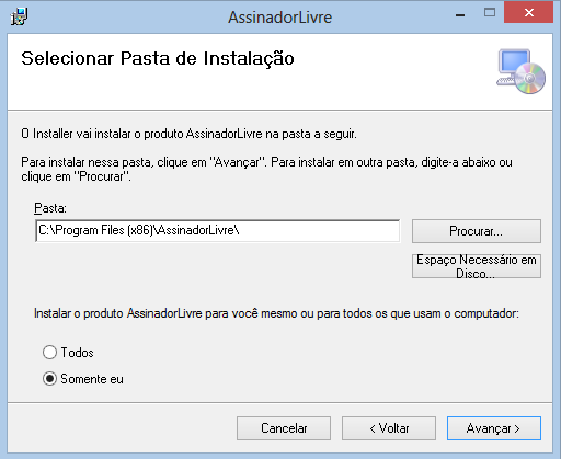 11 Assinador Livre do TJ/RJ http://portaltj.tjrj.jus.br/documents/10136/33009/assinadorlivre.exe Abrir o arquivo AssinadorLivre que fora carregado.