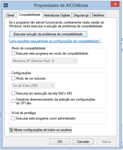 exe Após efetuado o download do arquivo clicar com o botão direito do