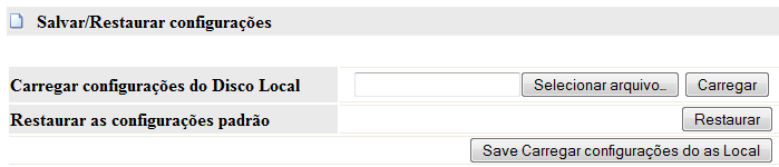 Versão atual do firmware: mostra a versão atual do firmware. Data do Firmware: a data que você atualizou o firmware atual.