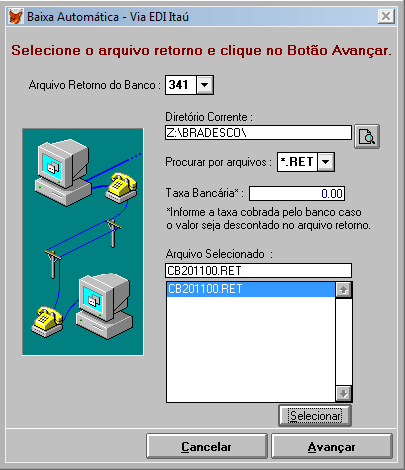 e) Se o boleto foi impresso corretamente clique em SIM para que o número do boleto seja registrado no sistema.