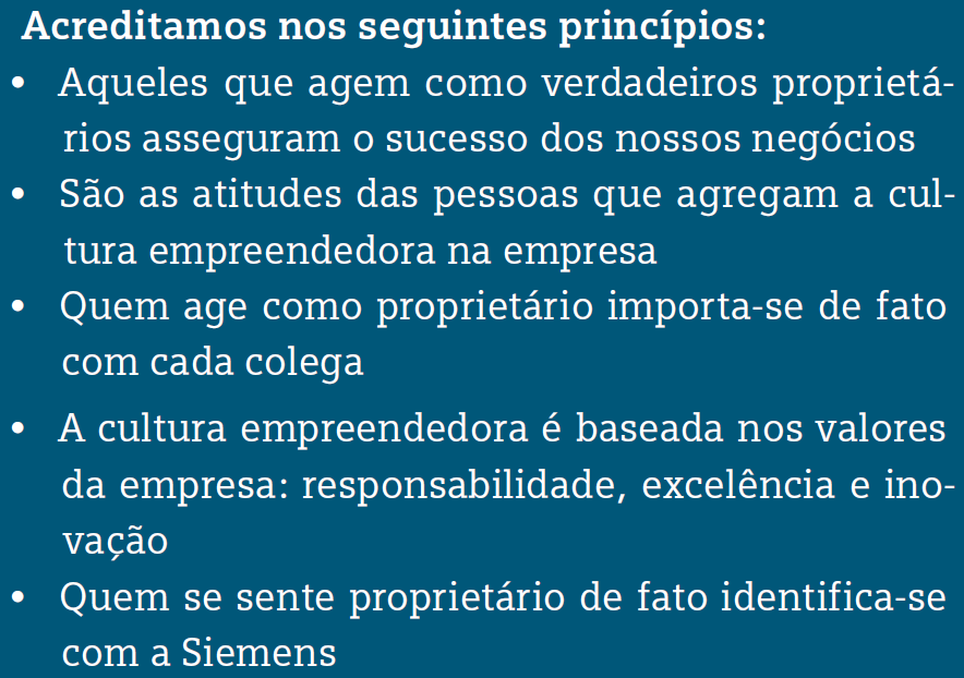 Visão 2020 Cultura empreendedora Siemens AG 2015.