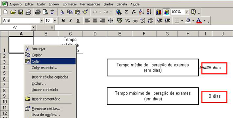 para o lado direito marcando a coluna DE. Copiar as colunas (com as colunas já selecionadas, clicar com o botão direito do mouse e clicar em Copiar).