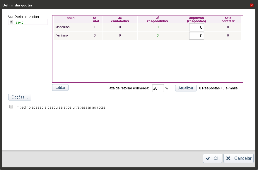 Escolher o modo de seleção Uma vez os testes efetuados, o e-mailing pode ser enviado. Basta selecionar os endereços da lista que estarão implicados pelo envio que será realizado.