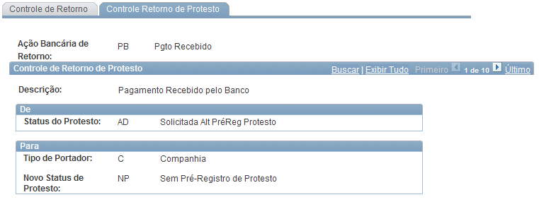 Tipo de Portador Status do Protesto Ação Protesto Novo Status de Protesto Tipo de Transação de Remessa Identifica o Portador Corrente do Título que será utilizado para determinar em conjunto com o