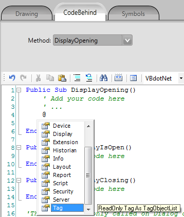 Figura 6-81. Namespaces em Diálogos No código script (Figura 6-82), use: @Tag.