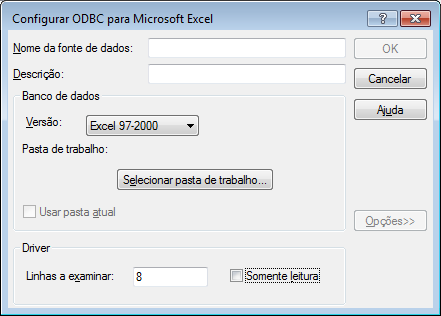 Figura 6-25. "ODBC Data Source Administrator" Na janela "ODBC Data Source Administrator" clique na opção de Add.... Será solicitado que seja selecionado um driver.
