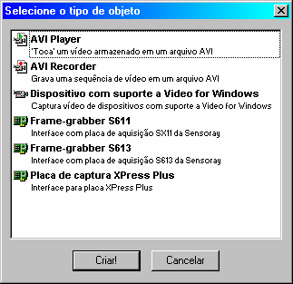 16.1. Objetos do Watcher Cada objeto do Watcher representa um dispositivo ou placa de aquisição conectado no sistema.