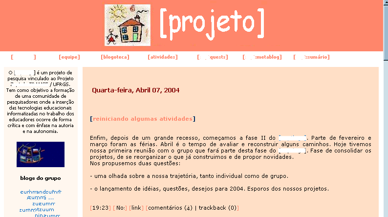 8 Em 1999, foram criados os primeiros aplicativos de weblog, que facilitaram a disseminação da prática de blogar, por dispensarem conhecimentos técnicos especializados e agregarem, num mesmo