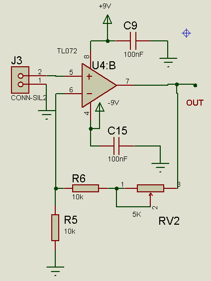 Figura 28 - Curva da conversão Vdc para dbm do detector de RF. Foi projetado um amplificador não inversor, utilizando o amplificador operacional TL072 com ganho de 2 vezes.