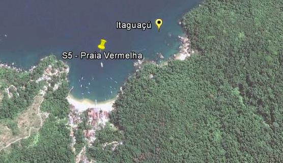 S05 PRAIA VERMELHA Capacidade de Suporte: S05 Praia Vermelha Densidade da População quanto a: <4m2 N2 4m2 N3 6m2 N4 10m2 N5 15m2 N6 20m2 N7