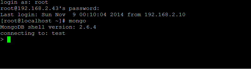 52 Fig. 22. MongoDB versão 2.6.4 instalado no CentOS. (Próprio autor). O MongoDB é um banco de dados orientado a documentos, escrito em C++.