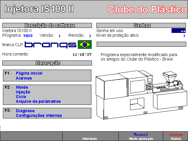 Tela inicial Ao abrir o simulador, após a tela de apresentação com o logotipo da Branqs, aparecerá a tela inicial do software.