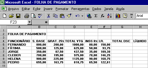 54. Em uma fórmula do Excel2000, quando queremos fazer referência a uma célula para que a mesma se torne uma constante, usamos: A) referência relativa. B) referência absoluta. C) referência circular.