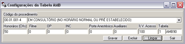 41 Pode se fazer a configuração é necessário amarrar os procedimentos em um grupo,está configuração é feita para extrair relatórios.