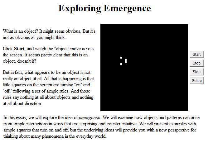 Exploring Emergenge http://llk.