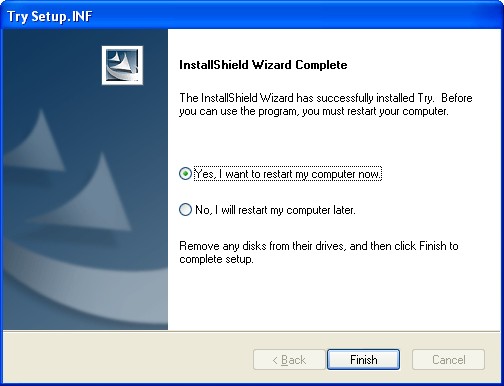 6-) Ao final da instalação será necessário reiniciar o computador, para isto, clicar na