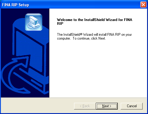 Instalação do Fina Rip 1-) Descompactar o FINA Rip em uma pasta no seu computador em seguida executar o arquivo de instalação.