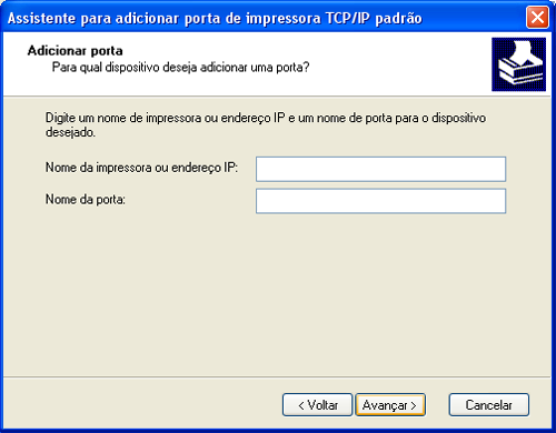 ETAPAS BÁSICAS DE IMPRESSÃO 12 7 Digite o endereço IP ou o nome DNS do Fiery Color Server e clique em Avançar.