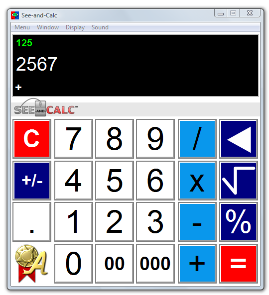 COMO USAR O See-and-Calc funciona exatamente como uma calculadora de mesa.