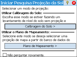 Iniciar um Rover RTK Esta seção descreve como configurar e iniciar um rover RTK. O que você já fez: Você já montou o receptor GNSS em uma haste e mediu a altura da antena.