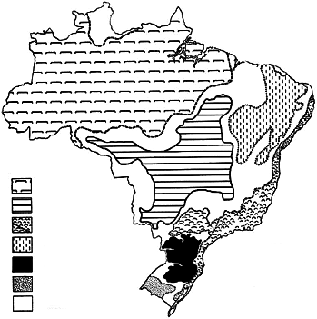 5. (Unicamp 2014) Assinale a alternativa que indica corretamente a localização e uma característica predominante dos domínios morfoclimáticos do Cerrado, da Caatinga e dos Mares de Morros.