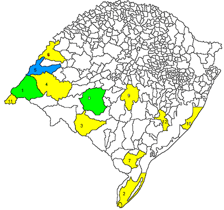 PRINCIPAIS MUNICÍPIOS PRODUTORES / RS Uruguaiana 531.370 8,42 % Santa Vitória 439.921 6,83 % Itaqui 355.