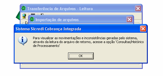 Leitura dos Arquivos de Atualização Praças e Mensagens Os procedimentos para a leitura dos arquivos de Praças e