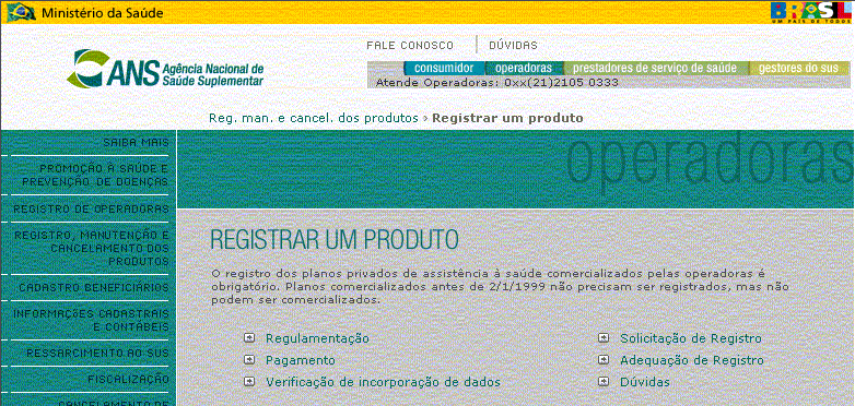 19 COMO VERIFICAR A INCORPORAÇÃO DOS DADOS PELA ANS Para verificar a condição de recebimento do arquivo e seu devido processamento pela Agência, o usuário deverá selecionar o item Verificação