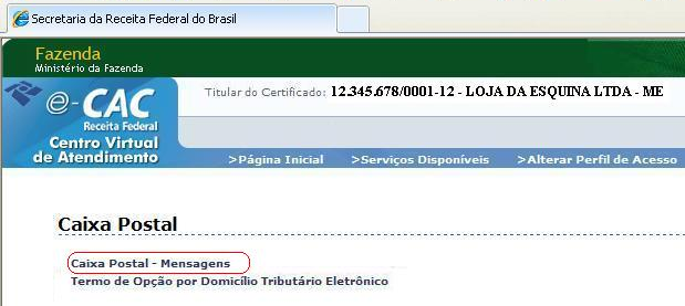 A última tela é a confirmação do sucesso da transação. Esta tela deve ser impressa e digitalizada junto com o restante dos documentos da petição.