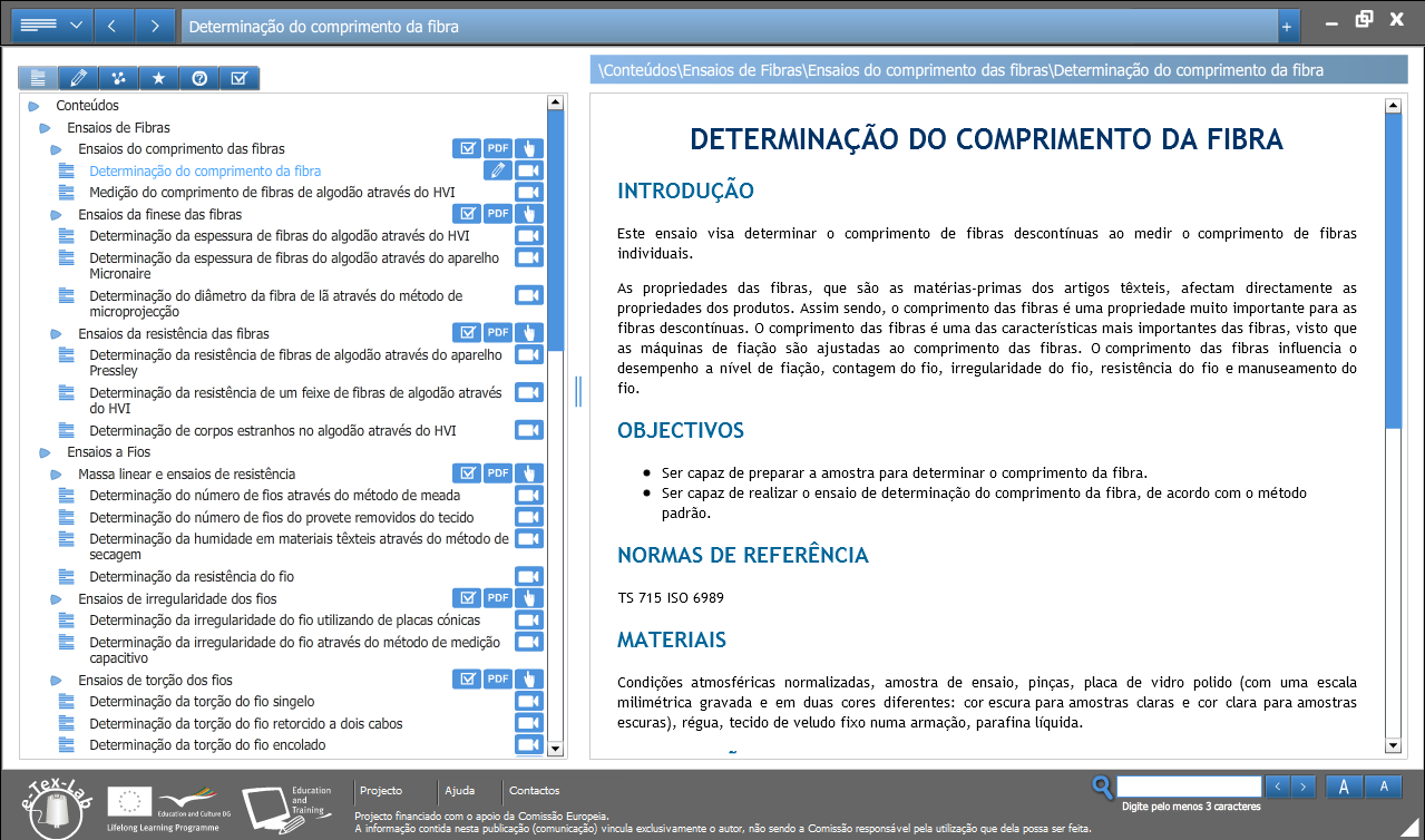 Para além dos vídeos e de ficheiros em formato pdf, o sistema também permite que o utilizador possa ser redireccionado para