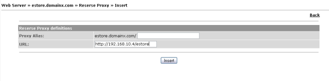 4.8 Servidor FTP 121 Figura 4.41: Servidor Web - Proxy Inverso - Exemplo 1 - Criação site vazio 4.8 Servidor FTP No Servidor FTP é possível gerir contas FTP simples.