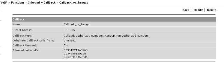 140 IPBrick.C Redireccionar números não autorizados para: O telefone interno para onde as chamadas serão redireccionadas.