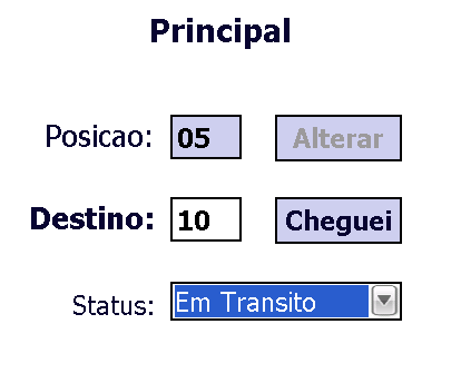 corretamente, ele automaticamente direciona o aplicativo para a tela "Principal".