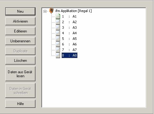 7.2.6 Ativar aplicação existentes Marcar o nome/número da aplicação na estrutura do diretório. Clique em [Activate] ([Ativar]).