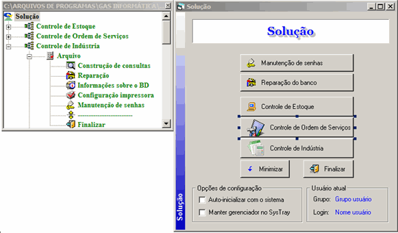 Capítulo 5 - Operando o GAS 5.7.7 81 Formatação de tela da solução Será possível formatar uma tela para a solução, caso seja uma solução Multi-Projetos.