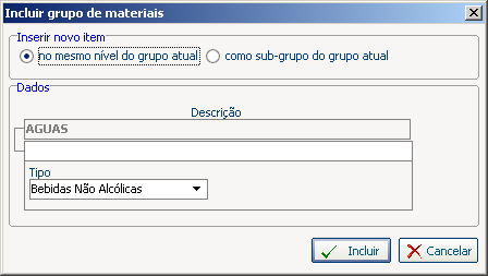 54 Grupo e subgrupo de Materiais Gir as s ol Ev olution Por meio do cadastro de grupos e subgrupos dos materiais, é possivel classificar um material de acordo com os grupos ou subgrupos com os quais