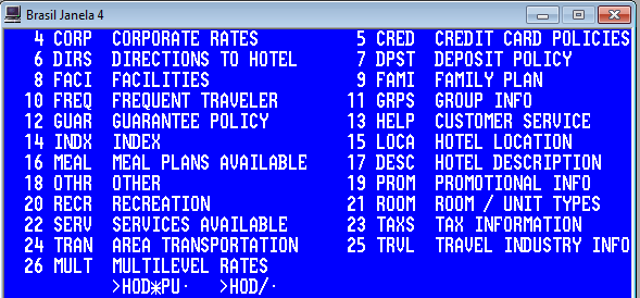 Você visualizará os parágrafos da descrição e política do hotel: