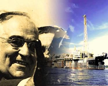 Em 1938, nasceu o Conselho Nacional do Petróleo - CNP e no ano seguinte, o primeiro poço de petróleo foi perfurado no bairro de Lobato.