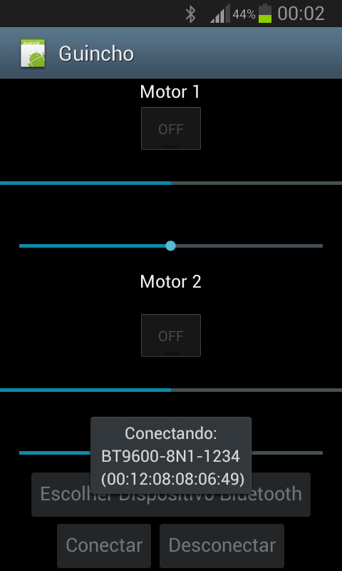 13.4 Comunicação com os Dispositivos Bluetooth Todo o programa para a comunicação com o Bluetooth foi feito na linguagem de programação JAVA, e utilizando a SDK Android.