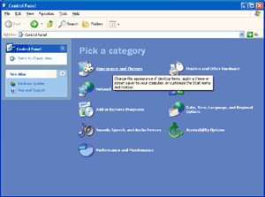 Windows XP Para Windows XP: 1 Clique em START (iniciar). 2 Clique em CONTROL PANEL (painel de controle).