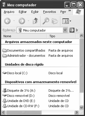 25. O Windows Explorer é utilizado tanto para acesso aos diretórios e arquivos armazenados na máquina do usuário como para acesso a áreas de armazenamento na rede, caso o computador esteja conectado