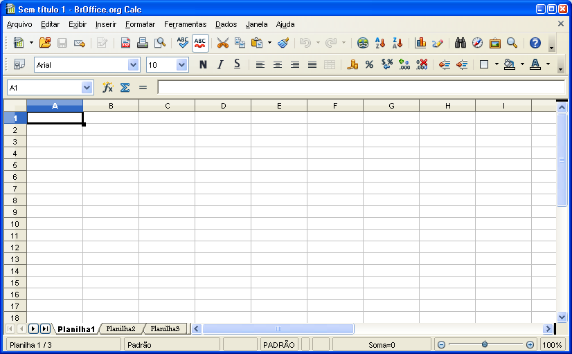 BROFFICE CALC 3.1 O BrOffice.Org Calc é a Planilha Eletrônica do BrOffice.Org similar ao Microsoft Excel.