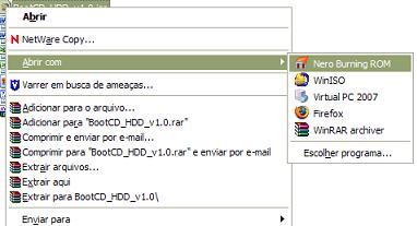 Gravação com Nero Burning ROM 7 Com o Nero, é possível gravar em mídia, imagens nos formatos ISO e NRG, que é