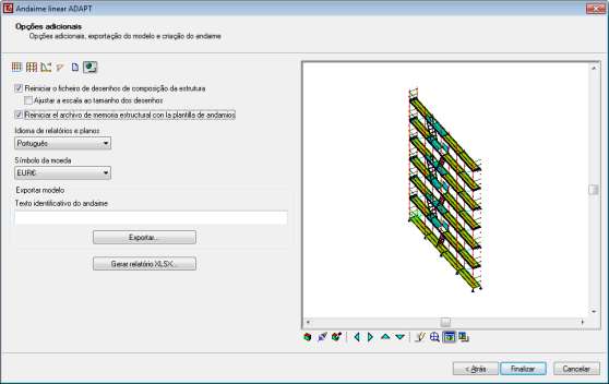 Manual de Instruções Tricalc.Andaimes andaimes, o programa copia o ficheiro da memória estrutural correspondente para dentro da estrutura.