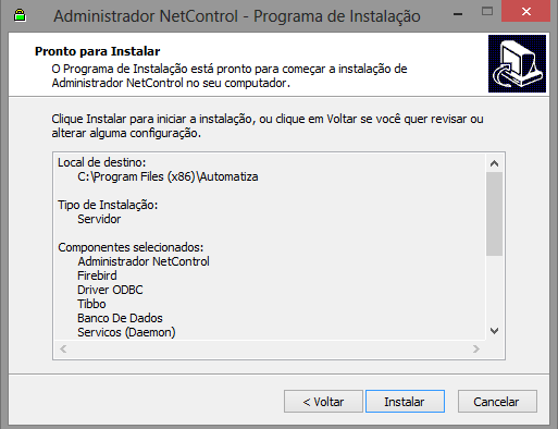 5. Escolha o tipo de instalação que irá efetuar no seu computador, tipo servidor ou tipo cliente: 5.1.