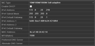 9.1 Configuração dos ajustes gerais Finalidade: Os ajustes de rede devem ser adequadamente configurados antes de operar o DVR na rede. 1. Acesse a interface Network Settings (Ajustes de rede).