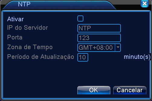 Inserir o nome de usuário e a senha fornecidos pelo provedor de serviços de Internet. Após salvar, reiniciar o sistema. A seguir, o DVR estabelecerá uma conexão de rede com base em PPPoE.